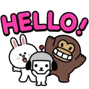 Hello Friends! W!th LINEヤフー スタンプ