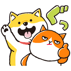 【無料】しばんばん×ふてニャンスタンプ♪