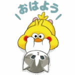 サメにゃんとポインコの秋冬スタンプ♪