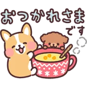 冬の日常まるまるコーギー♪敬語&年末年始