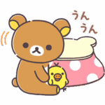 リラックマの冬のゆるっと挨拶スタンプ