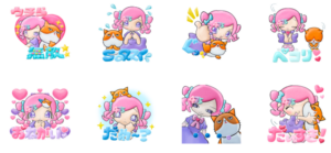 しなこ×ふてニャン　おかしなスタンプ